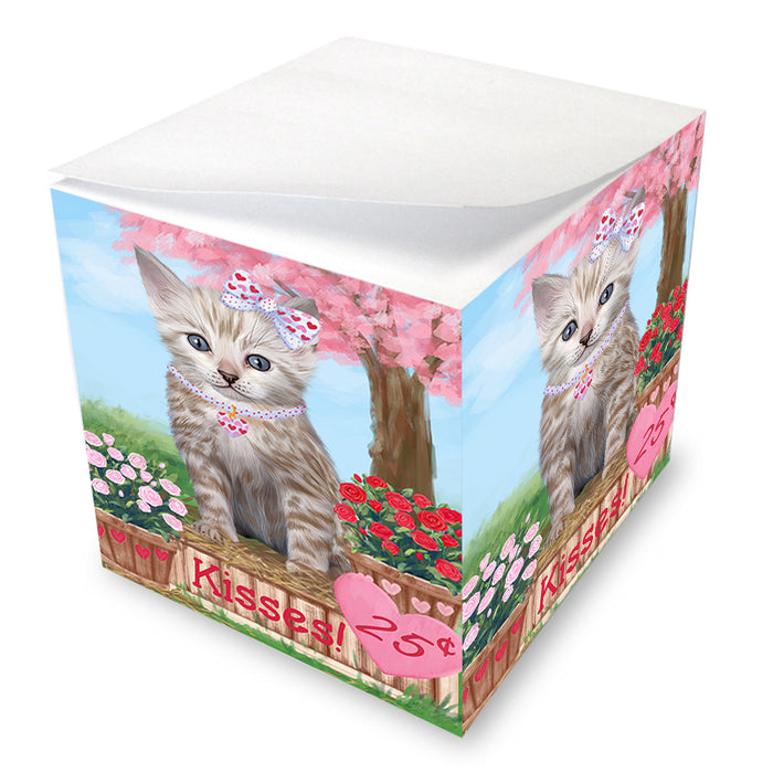 Rosie 25 Cent Kisses Bengal Cat Note Cube NOC53887