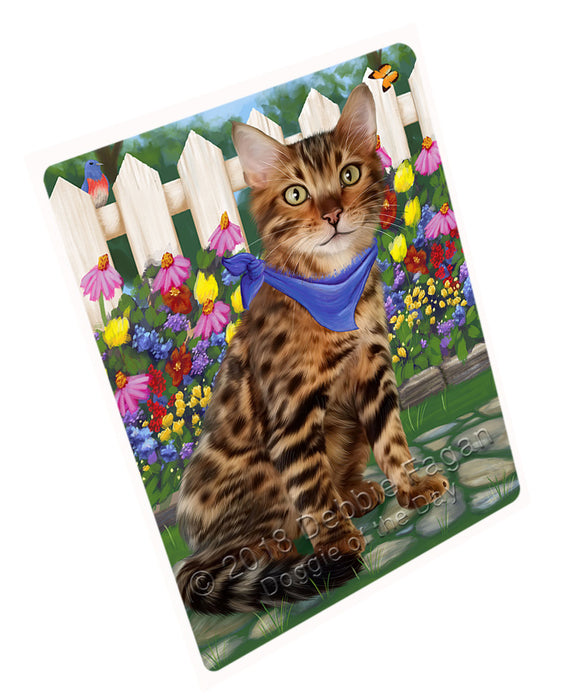 Spring Floral Bengal Cat Cutting Board C60792