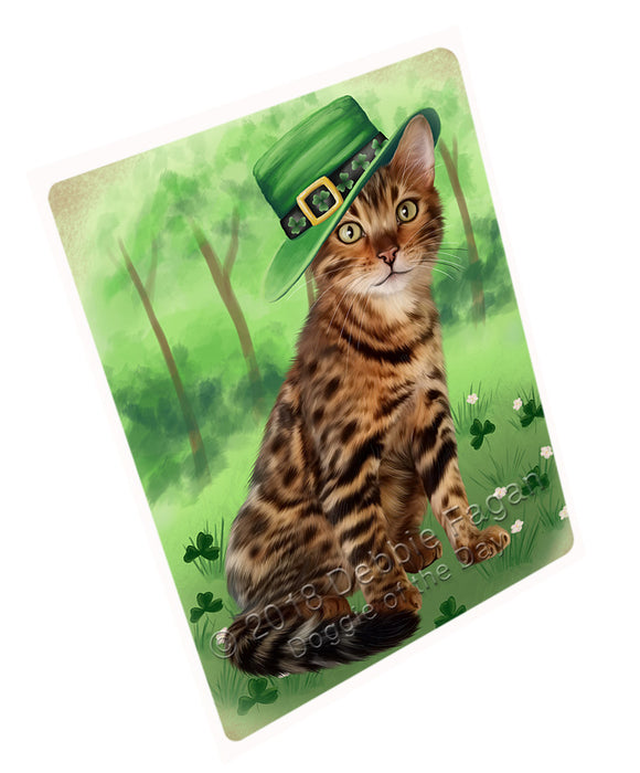 St. Patricks Day Irish Portrait Bengal Cat Small Magnet MAG76102