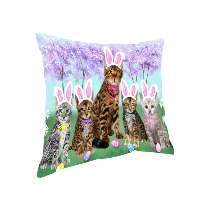 Easter Holiday Bengal Cats Pillow PIL81904