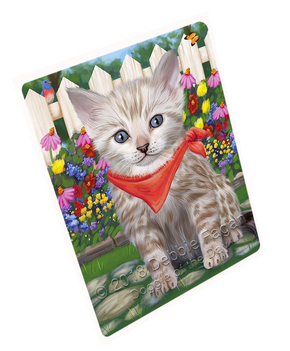 Spring Floral Bengal Cat Cutting Board C60795