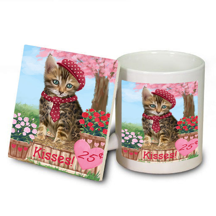 Rosie 25 Cent Kisses Bengal Cat Mug and Coaster Set MUC55808