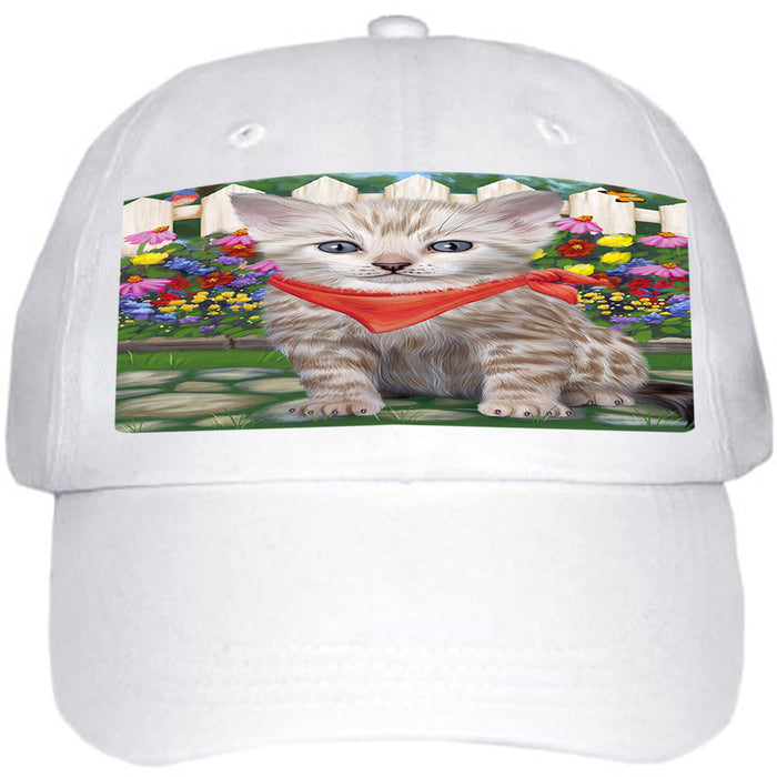Spring Floral Bengal Cat Ball Hat Cap HAT60435