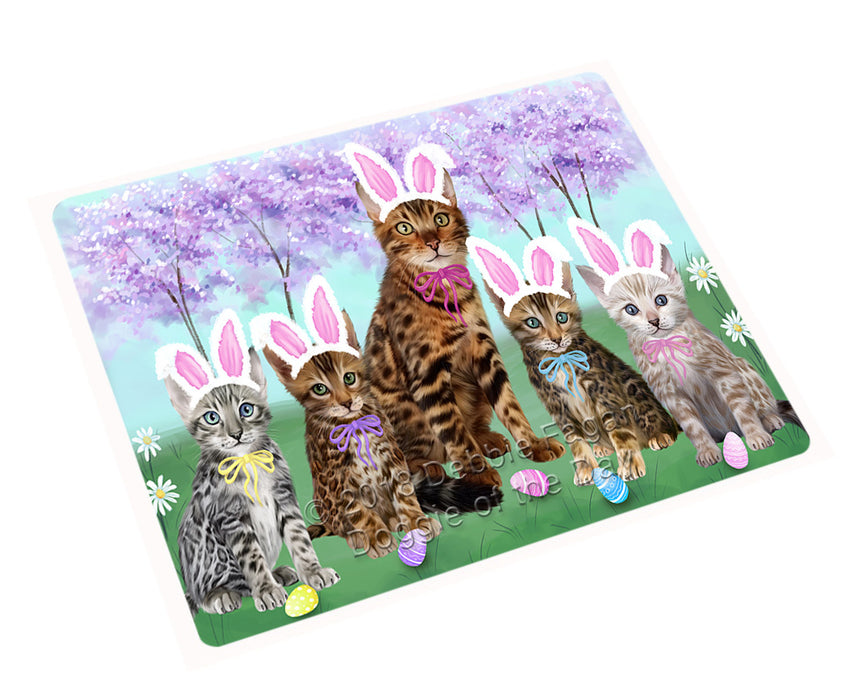 Easter Holiday Bengal Cats Large Refrigerator / Dishwasher Magnet RMAG103686