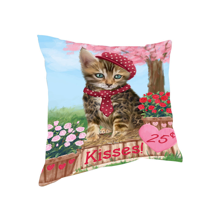 Rosie 25 Cent Kisses Bengal Cat Pillow PIL72192