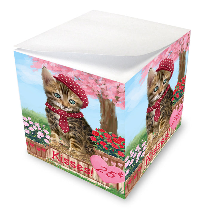 Rosie 25 Cent Kisses Bengal Cat Note Cube NOC53888