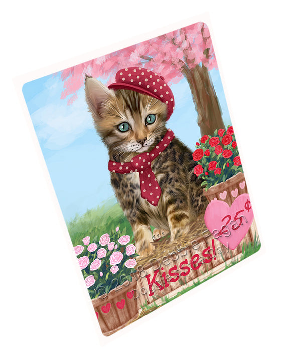 Rosie 25 Cent Kisses Bengal Cat Magnet MAG72585 (Small 5.5" x 4.25")