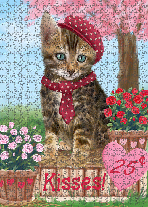 Rosie 25 Cent Kisses Bengal Cat Puzzle with Photo Tin PUZL91468