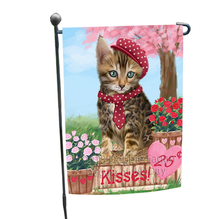 Rosie 25 Cent Kisses Bengal Cat Garden Flag GFLG56364