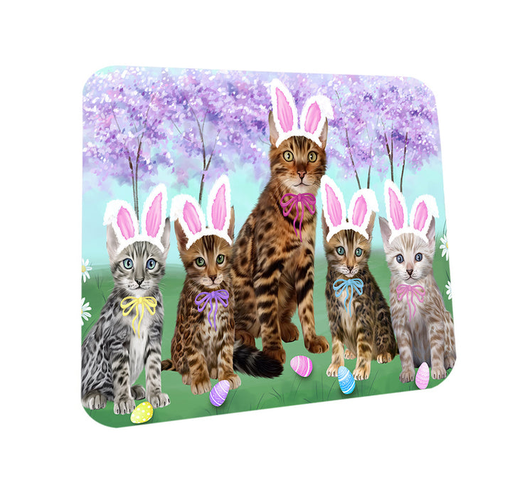 Easter Holiday Bengal Cats Coasters Set of 4 CST56832
