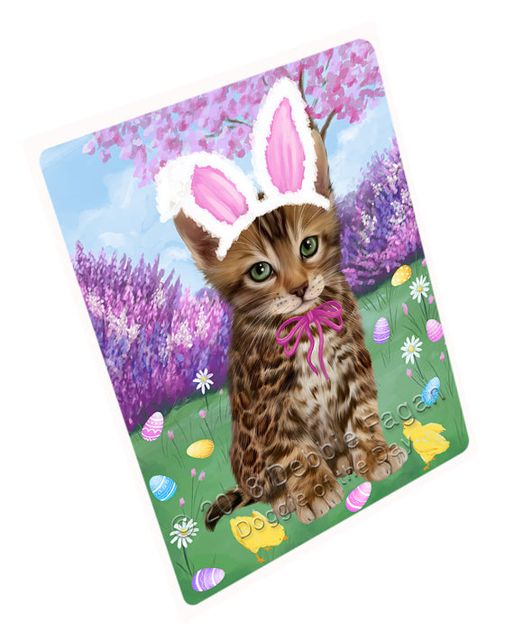 Easter Holiday Bengal Cat Large Refrigerator / Dishwasher Magnet RMAG103692