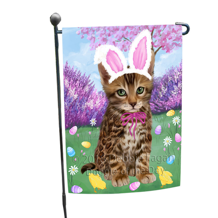 Easter Holiday Bengal Cat Garden Flag GFLG57532