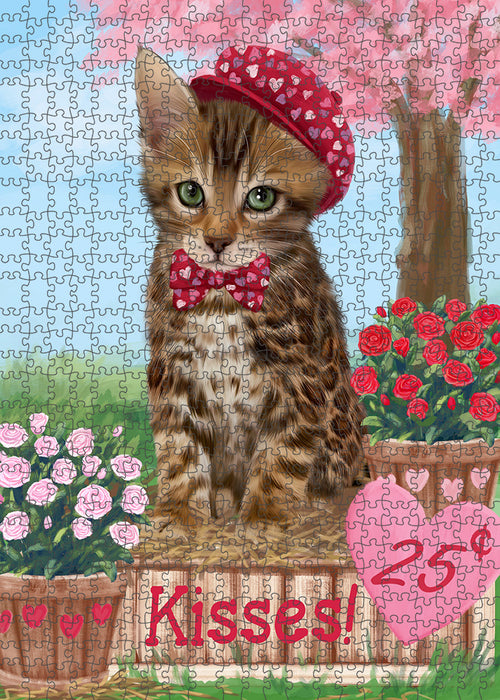 Rosie 25 Cent Kisses Bengal Cat Puzzle with Photo Tin PUZL91472