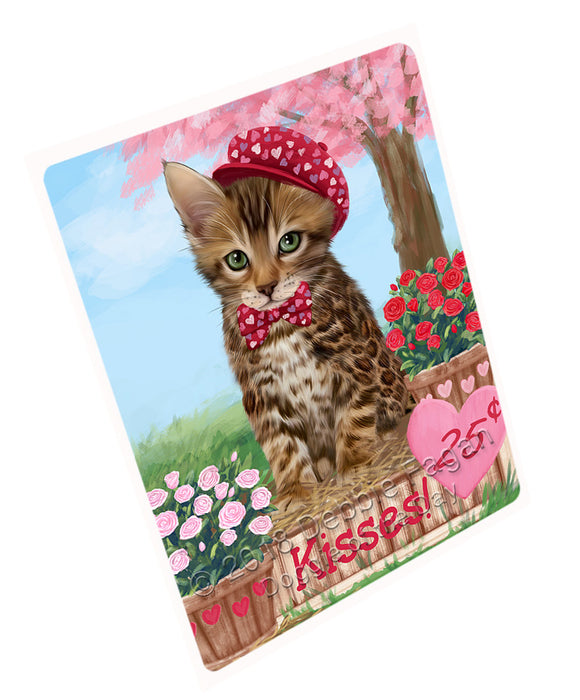 Rosie 25 Cent Kisses Bengal Cat Magnet MAG72588 (Small 5.5" x 4.25")