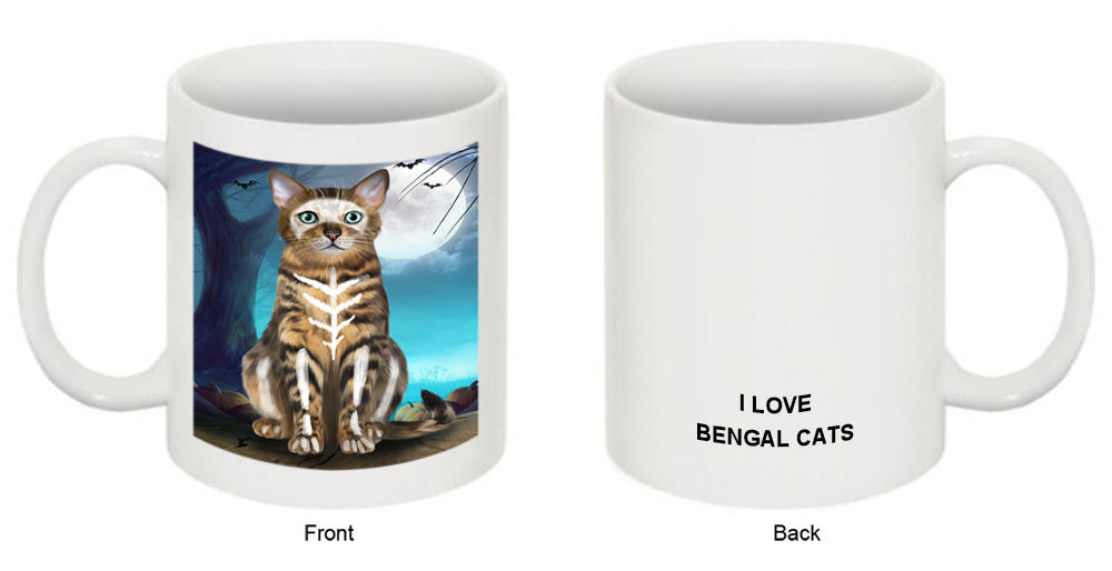 Happy Halloween Trick or Treat Bengal Cat Coffee Mug MUG49896