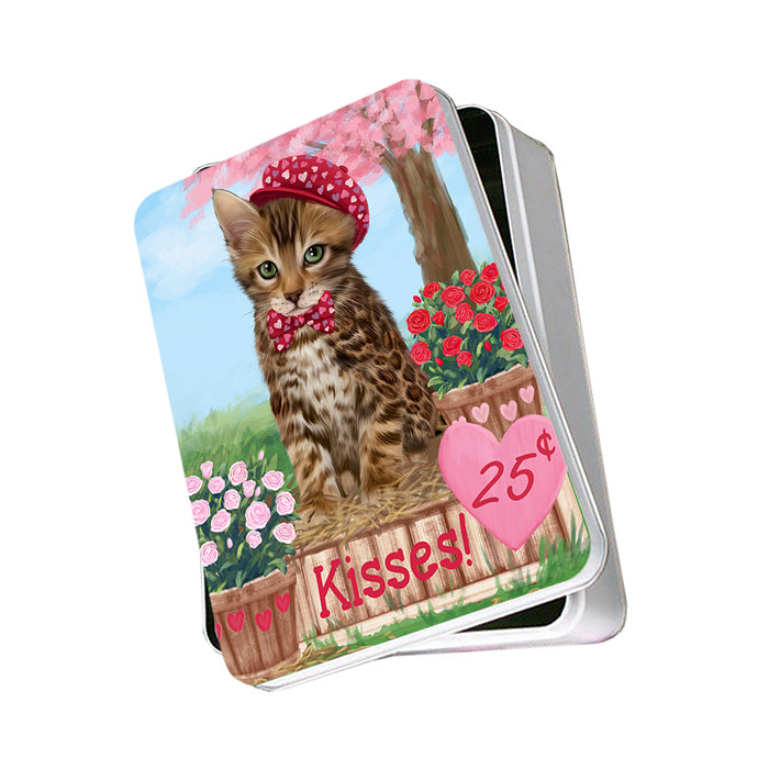 Rosie 25 Cent Kisses Bengal Cat Photo Storage Tin PITN55760