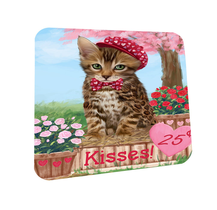 Rosie 25 Cent Kisses Bengal Cat Coasters Set of 4 CST55775