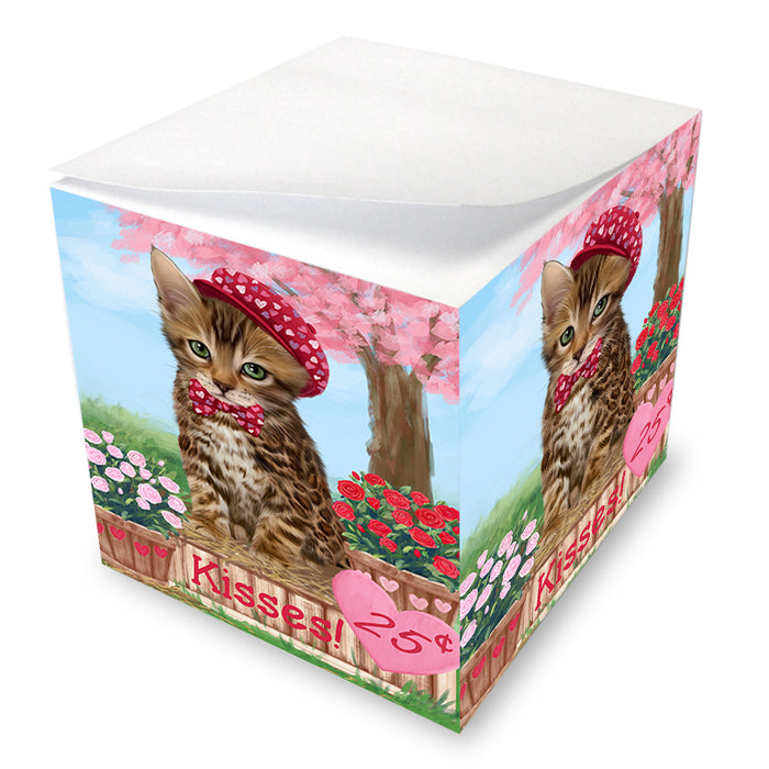 Rosie 25 Cent Kisses Bengal Cat Note Cube NOC53889
