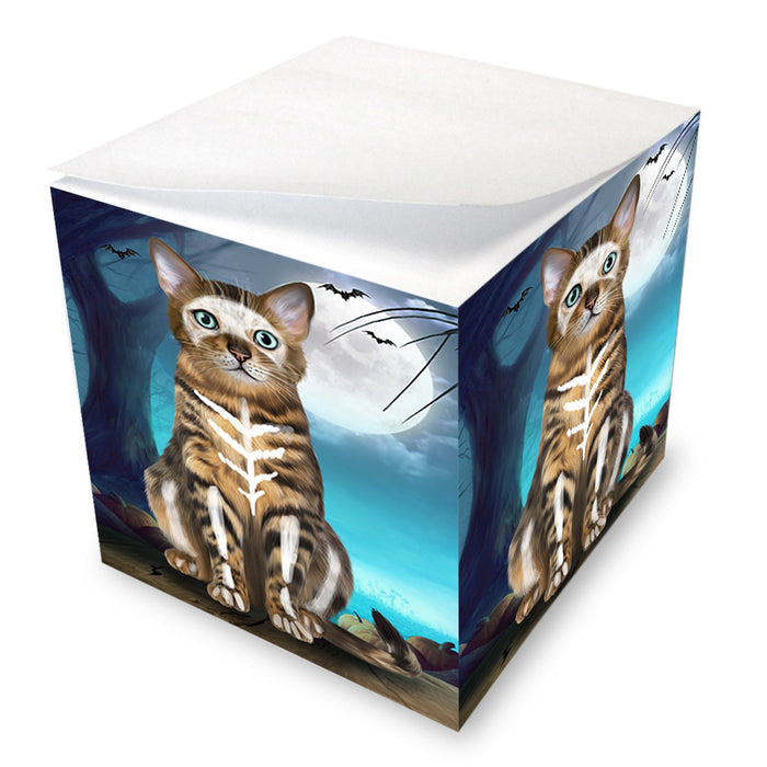 Happy Halloween Trick or Treat Bengal Cat Note Cube NOC56144