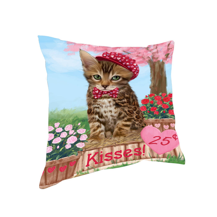 Rosie 25 Cent Kisses Bengal Cat Pillow PIL72196