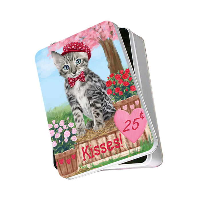 Rosie 25 Cent Kisses Bengal Cat Photo Storage Tin PITN55761