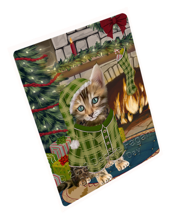 The Stocking was Hung Bengal Cat Cutting Board C70746