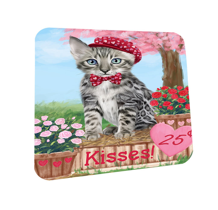 Rosie 25 Cent Kisses Bengal Cat Coasters Set of 4 CST55776