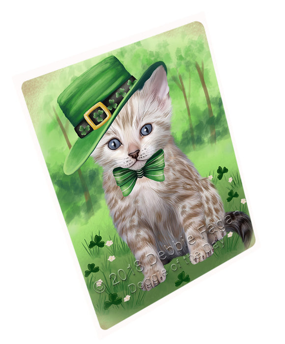 St. Patricks Day Irish Portrait Bengal Cat Refrigerator / Dishwasher Magnet RMAG104292