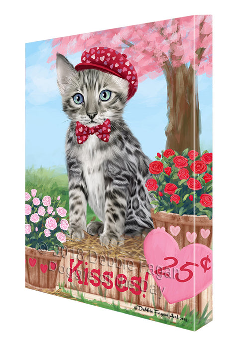 Rosie 25 Cent Kisses Bengal Cat Canvas Print Wall Art Décor CVS124586