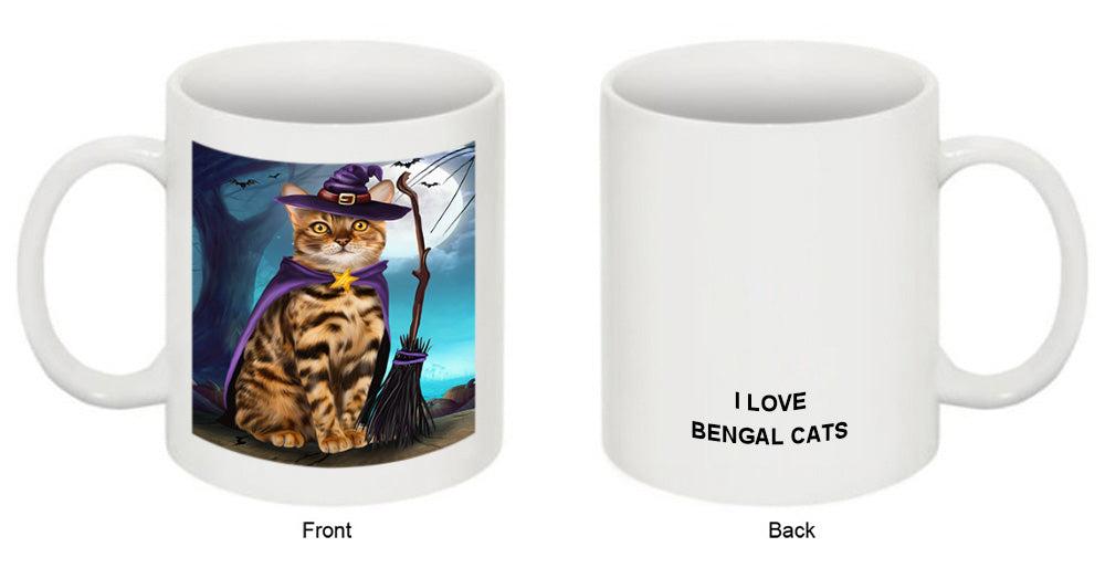 Happy Halloween Trick or Treat Bengal Cat Coffee Mug MUG49897