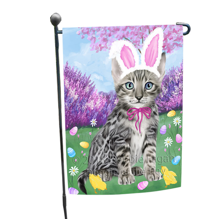 Easter Holiday Bengal Cat Garden Flag GFLG57534