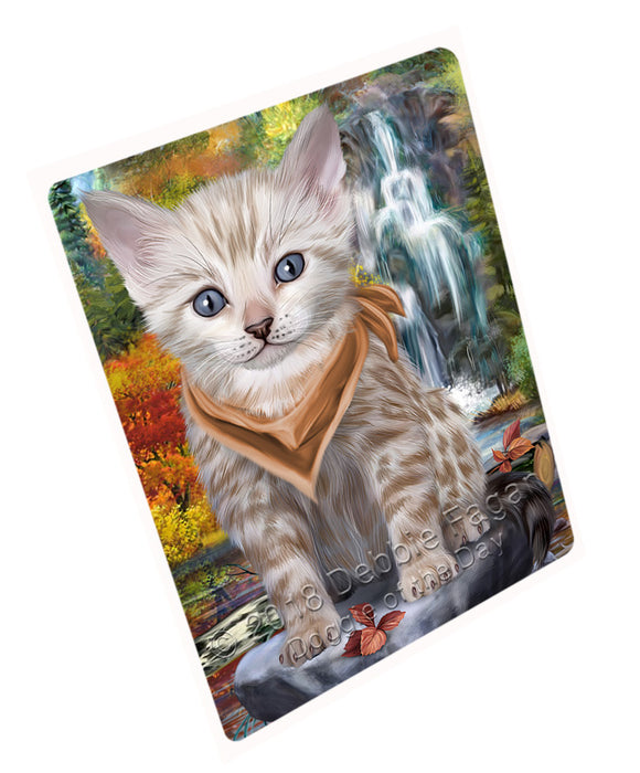 Scenic Waterfall Bengal Cat Magnet Mini (3.5" x 2") MAG59733