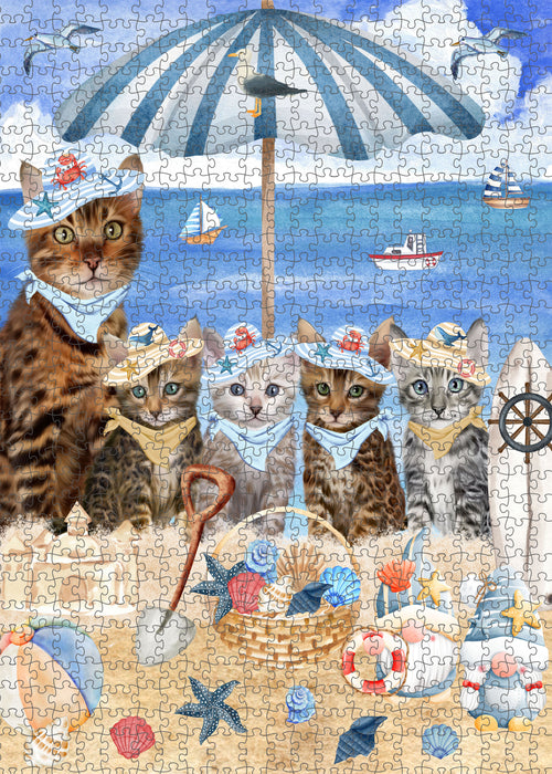 Bengal Cats Jigsaw Puzzle: Interlocking Puzzles Games for Adult, Explore a Variety of Custom Designs, Personalized, Pet and Cat Lovers Gift