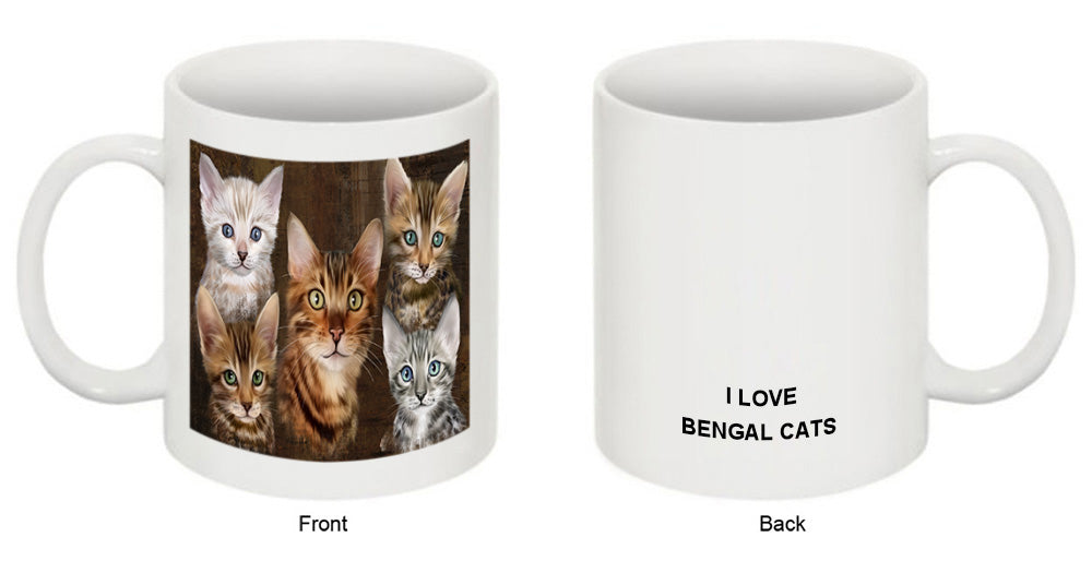 Rustic 5 Bengal Cat Coffee Mug MUG49524
