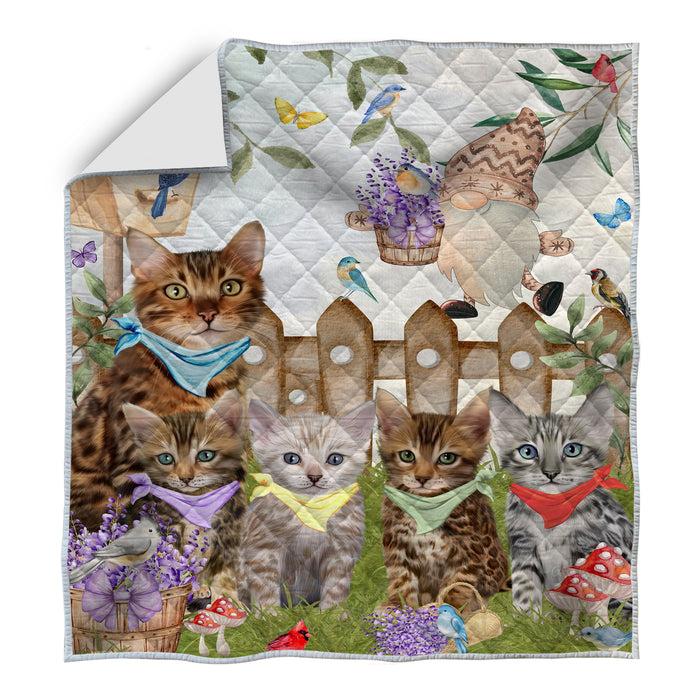 Bengal Dogs Bed Quilt, Explore a Variety of Designs, Personalized, Custom, Bedding Coverlet Quilted, Pet and Dog Lovers Gift