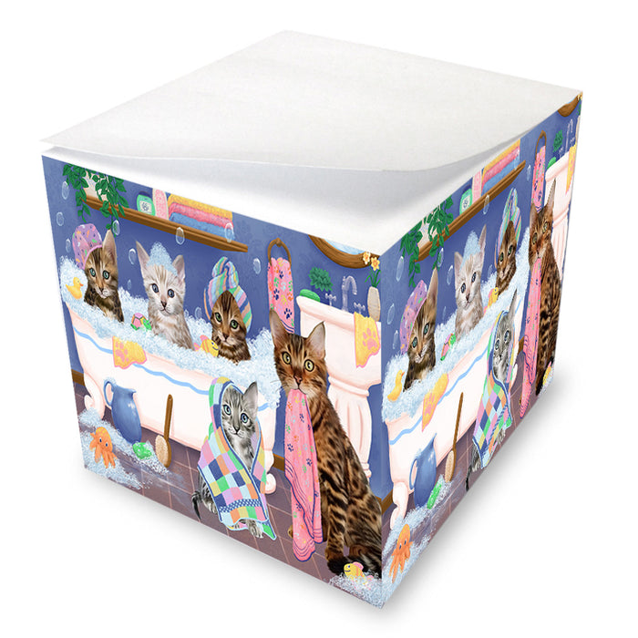 Rub A Dub Dogs In A Tub Bengal Cats Note Cube NOC54834