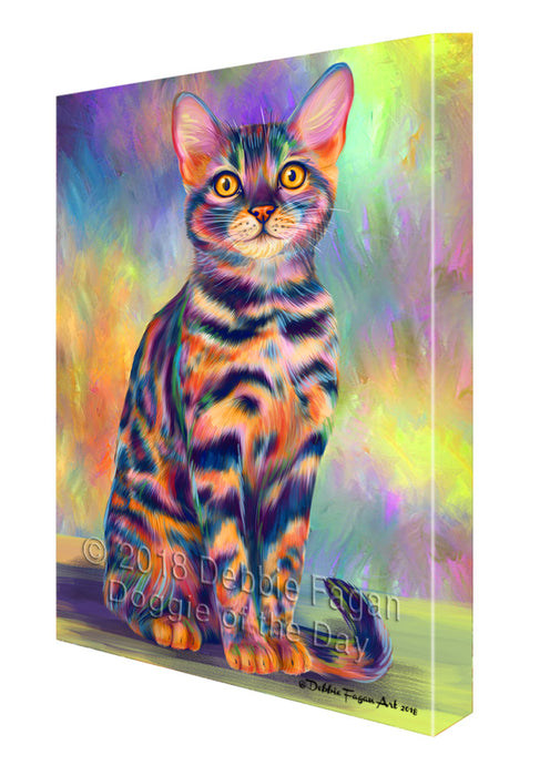 Paradise Wave Bengal Cat Canvas Print Wall Art Décor CVS126719