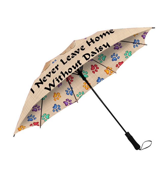 Custom Pet Name Personalized I never Leave Home Bengal Cat Semi-Automatic Foldable Umbrella