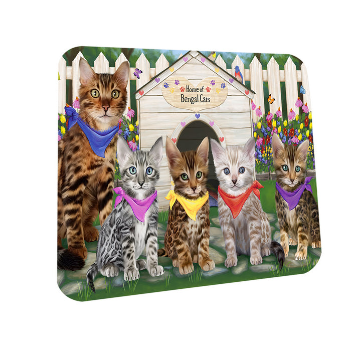 Spring Dog House Bengal Cats Coasters Set of 4 CST52159
