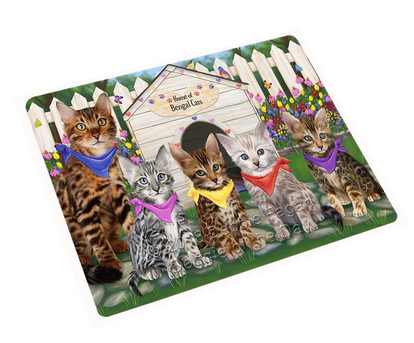 Spring Dog House Bengal Cats Cutting Board C60693