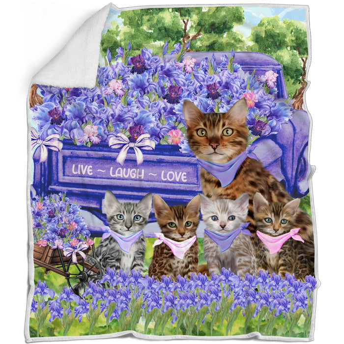 Bengal Blanket: Explore a Variety of Designs, Custom, Personalized Bed Blankets, Cozy Woven, Fleece and Sherpa, Gift for Cat and Pet Lovers
