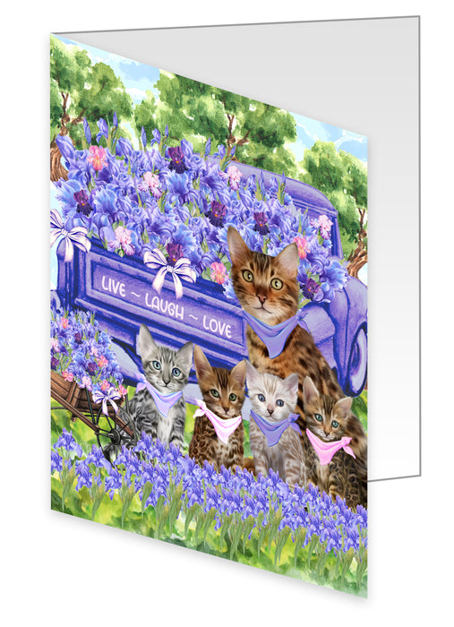 Bengal Cat Greeting Cards & Note Cards: Invitation Card with Envelopes Multi Pack, Personalized, Explore a Variety of Designs, Custom, Cats Gift for Pet Lovers