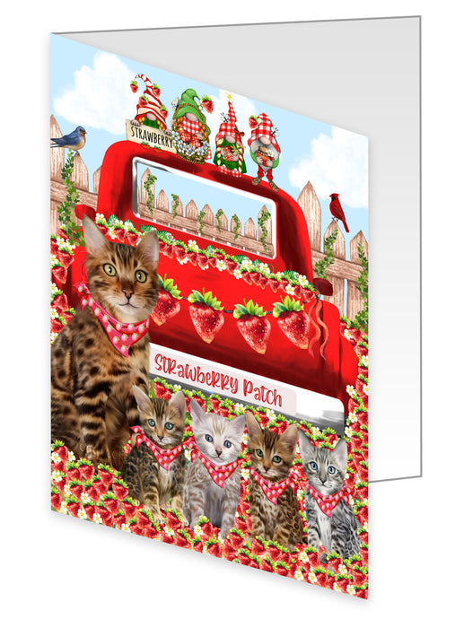 Bengal Cat Greeting Cards & Note Cards with Envelopes, Explore a Variety of Designs, Custom, Personalized, Multi Pack Pet Gift for Cats Lovers