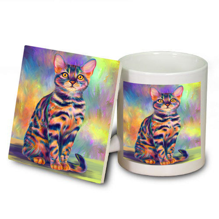 Paradise Wave Bengal Cat Mug and Coaster Set MUC56047