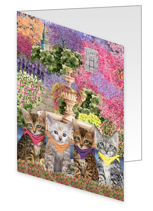 Bengal Cat Greeting Cards & Note Cards with Envelopes: Explore a Variety of Designs, Custom, Invitation Card Multi Pack, Personalized, Gift for Pet and Cats Lovers