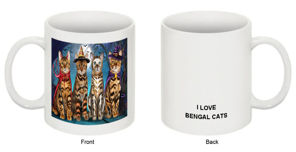Happy Halloween Trick or Treat Bengal Cats Coffee Mug MUG49876