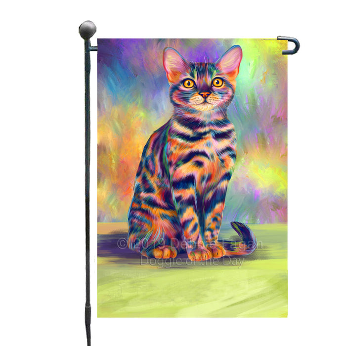 Personalized Paradise Wave Bengal Cat Custom Garden Flags GFLG-DOTD-A60007