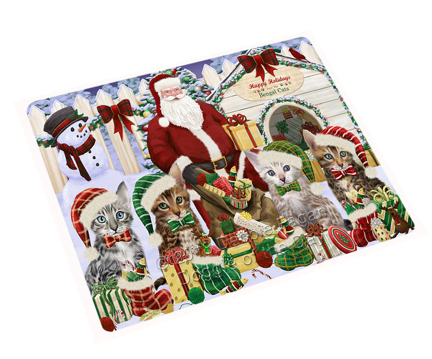 Christmas Dog House Bengal Cats Cutting Board C61881