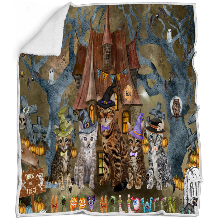 Bengal Blanket: Explore a Variety of Designs, Custom, Personalized, Cozy Sherpa, Fleece and Woven, Cat Gift for Pet Lovers