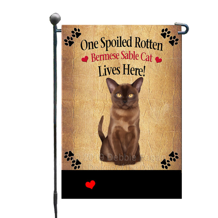 Personalized Spoiled Rotten Bermese Sable Cat GFLG-DOTD-A63122